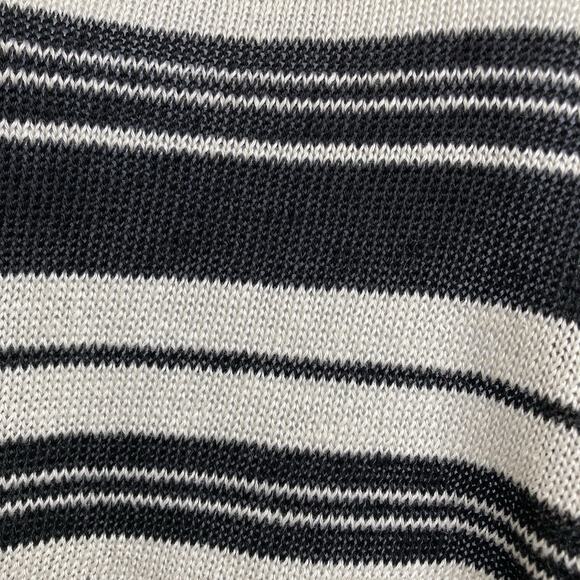 Weekend Max‎ Mara Black White Striped Crew Neck Sweater Est. Size L Old Money - Picture 11 of 14